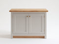 Buffet - bois - 108x42x82 cm - blanc cassé-bois naturel - style classique moderne